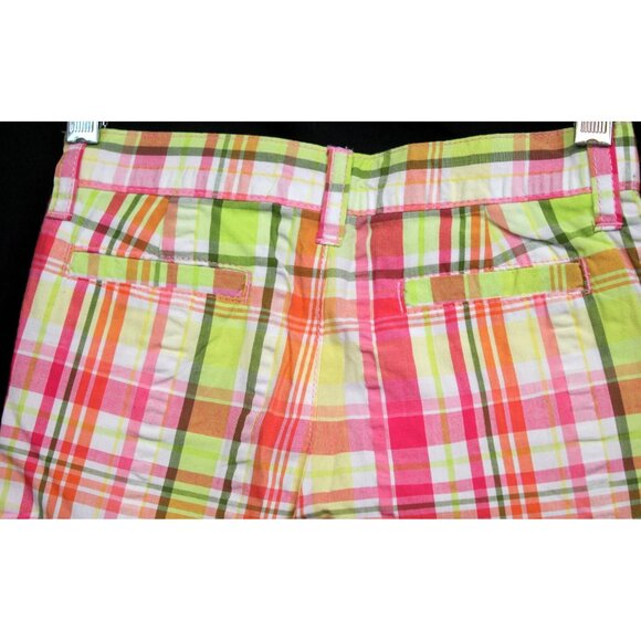 2010 Gymboree Citrus Cooler Plaid Shorts sz 5 Pink Yellow Lemon Summer Bows - Picture 6 of 8